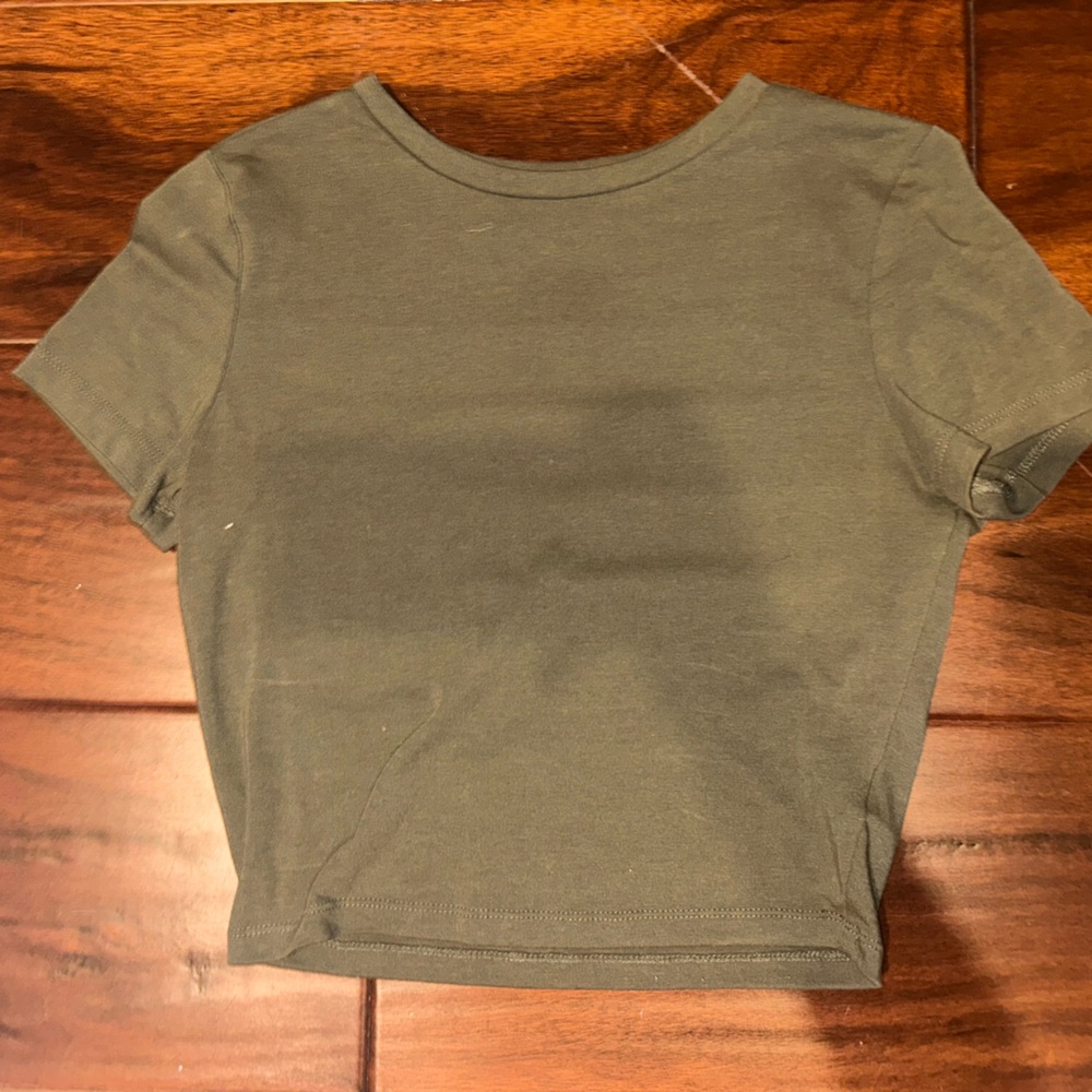 Wild fable green crop top